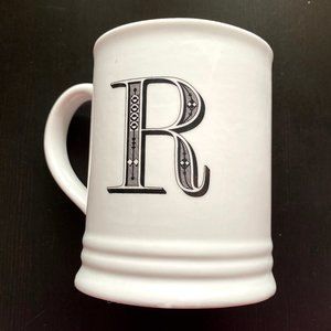 White "R" mug